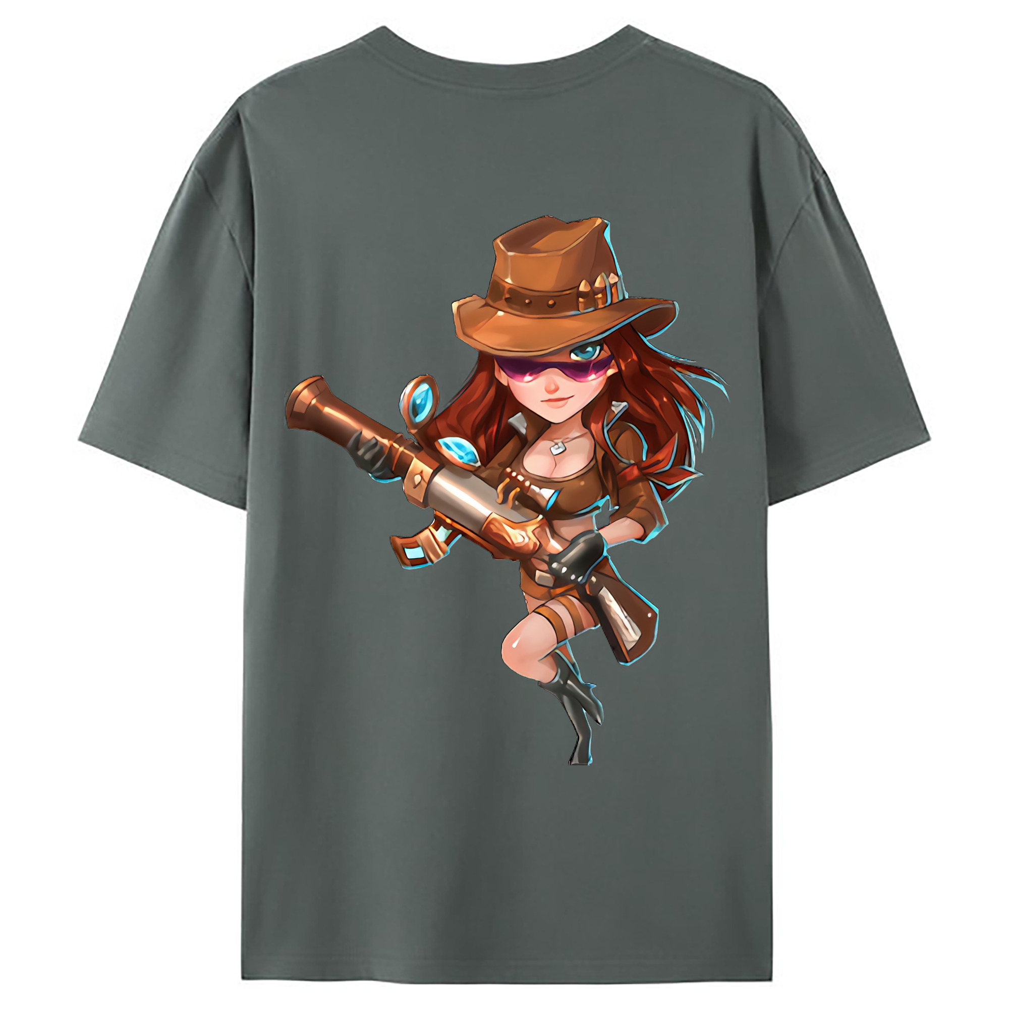 （画像用） リーグ・オブ・レジェンド League of Legends LOL 綿100％ メンズ半袖Tシャツ（バックプリント） 通気性